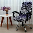 thumbnail image 1 of facefd Housse de Chaise de Bureau Pivotante pour Chaise de Bureau Style Turc, 1 of 8