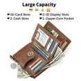 thumbnail image 4 of Sendefn Small Women Wallet Genuine Leather Bifold Purse RFID Blocking Card Holder, 4 of 6