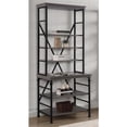 thumbnail image 4 of Furniture of America Garna Industrial Metal 6-Shelf Bookcase in Antique Gray, 4 of 6