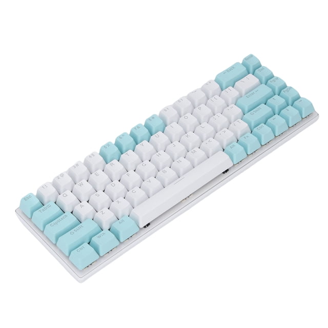 Clavier Mécanique RVB 60 % Commutateur Bleu RVB 68 Touches Clavier de Jeu Filaire pour PC Portable