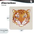thumbnail image 4 of Stupell Industries Eclectic Orange Boho Tiger Face Canvas Art, 30 x 30, by Karolina Sato, 4 of 8