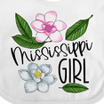 thumbnail image 4 of Inktastic Mississippi Girl Magnolia Flowers and Leaves Girls Baby Bib, 4 of 4