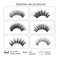 thumbnail image 3 of 20 Pares De Pestañas Postizas 3d Mixtas De Visón Natural Lab.G  Pestañas Postizas, 3 of 4