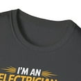 thumbnail image 3 of I'm an Electrician Fully Qualified to Remove Your Shorts and Check Your Box T-Shirt Dark Heather, 3 of 4