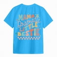 thumbnail image 5 of kpoplk Girls Graphic Short Sleeve T Shirts Kids Summer Oversized Tops Casual Crewneck Tees 5-14 Years(Sky Blue,13-14 Y), 5 of 6
