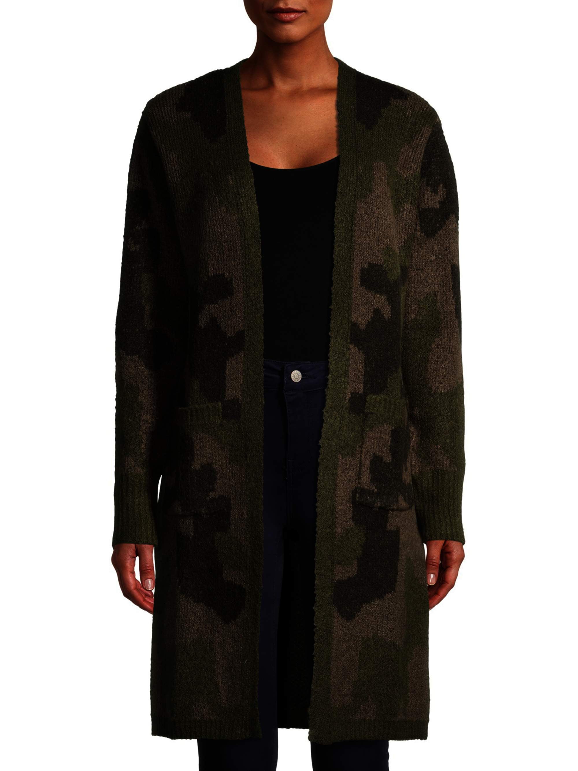 printed duster cardigan