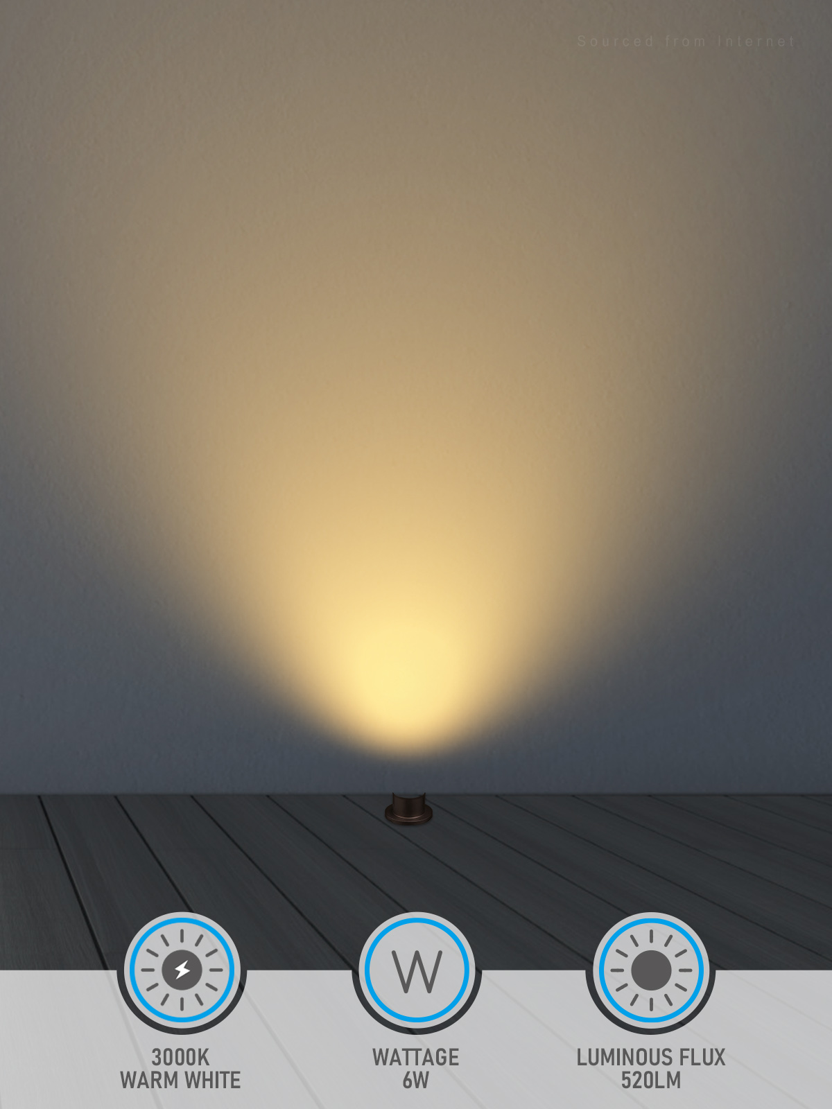 12 Pack LED Aluminum Landscape Well Light In Ground Outdoor, 3000K Warm White, IP67 Waterproof