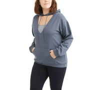Poof Junior's Plus Long Sleeve Deep V Cu