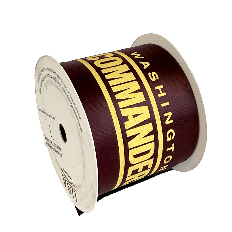 Commanders Printed Ribbon 2 1/4"-Inch Width, 15 Foot Spool - USA Licensed Bows