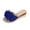 Blue, variant on VEKDONE Women's Arch Support Sandals Women's Fashion Casual Summer New Style Solid Color One-Line Flower Outer Wear Beach Sandals Wedge Heel Thick Bottom Slippers