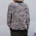 thumbnail image 4 of DHFJKG Jackets For Women Leopard Long Sleeve Zipper Jacket Lightweight Casual Daily Wear Trendy Outerwear, 4 of 8