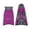 Purple, variant on Hooded Dog Winter Coat, Legless Warm Dog Jacket With Reflective Stripe, Fleece‑Lined Cold‑Weather Dog Vest for Medium‑Large Dogs