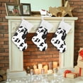 thumbnail image 7 of Coolnut Cow Print Christmas Stocking Personalized Large Candy Stocking, Xmas Stockings Decoration Hanging Gift for Family Holiday Party Ornaments Decor Fireplace, 7 of 7