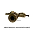 thumbnail image 3 of Songbirds Lamp Finial Antique Brass Metal 1.5"h, 3 of 4