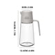 thumbnail image 2 of Aceitera de vidrio con tapa automática | Dispensador de aceite de vidrio de gran capacidad (550 ml y 650 ml) para cocina | Boquilla fácil de verter para aceite de cocina, vinagre y condimentos |, 2 of 2