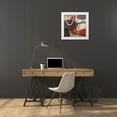 thumbnail image 3 of Marcon, Michael 26x26 White Modern Wood Framed Museum Art Print Titled - Elastic Red II, 3 of 4