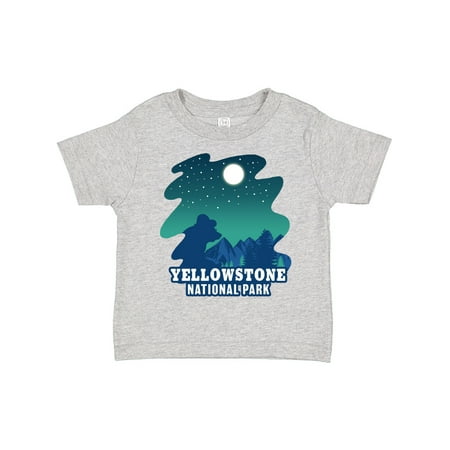 

Inktastic Yellowstone National Park with Bear and Starry Night Boys or Girls Toddler T-Shirt