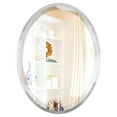 thumbnail image 4 of OVALCREST - London Framed Oval Mirror - Silver Leaf Brown 31 1/8" x 41 1/8", 4 of 7