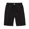 thumbnail image 4 of Gunia Toddler Boys Dress Shorts For School Lightweight Casual Dress Pants With Elastic Waist For Daily Sport Formal Occasions Trousers Black 2-3 Years, 4 of 5