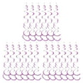 thumbnail image 1 of mmirethe 6pack/lot Swirl Pendant For Graduation Celebration Exquisite Craft Wide Application Birthday Star Spiral Pendant PVC Rose Purple 3Set, 1 of 6