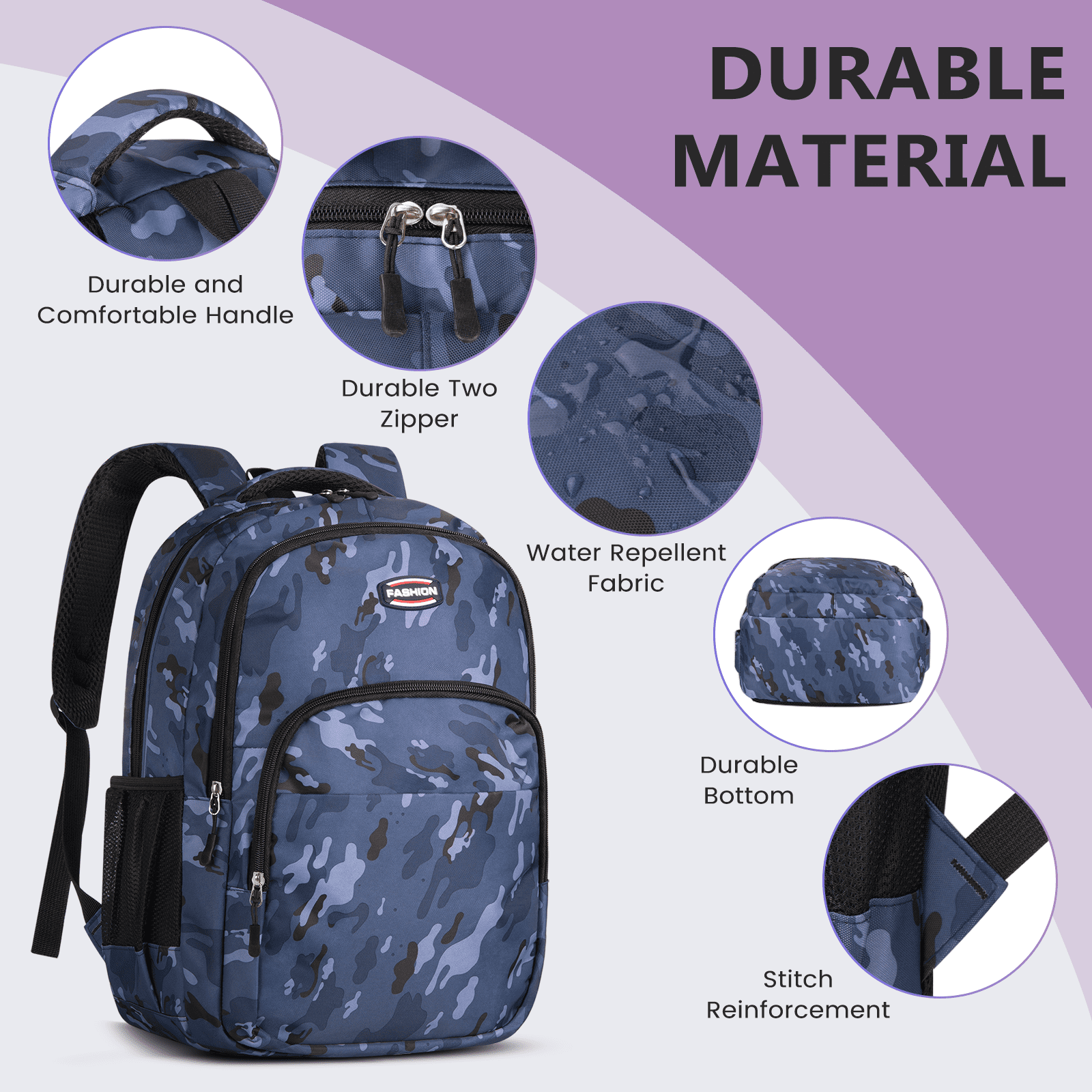 Backpack for Work, College, and Travel, Water Resistant Bookbag, Backpack for / & / with Adjustable Padded Mesh Straps, Geometric Print Backpack for / / College Bag Bookbags