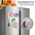 thumbnail image 4 of Sugar Swan 10-Piece Strong Fridge Magnets, Decorative Flower Whiteboard Magnets for Office Locker & Classroom, Colorful Resin Rose Decor, 4 of 12