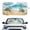 Beach Turtle Ocean Print, variant on XYZCANDO Car Windshield Sun Shade with Beach Turtle Seascape, Foldable Auto Sun Blocker for Easy Storage and Summer Heat Protection