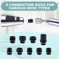 thumbnail image 3 of Wowow 3-Function Sprayer Pull Down Kitchen Faucet Spray Head Replacement with 9-Adapter Kit in Polished Chrome, 3 of 5