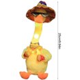 thumbnail image 2 of Juguete De Pato Musical Eléctrico Con 120 Canciones, Juguete De Pato De Baile De Canto Con Juguete De Pato De Peluche Luminoso Y De Grabación Para Niños Sweethay FN006786-01, 2 of 6