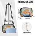thumbnail image 4 of FORMRS Mini Crossbody Bag for Women Adjustable Shoulder Rope Travel Casual Phone Purse, Blue Goldfish Bowl, 4 of 7