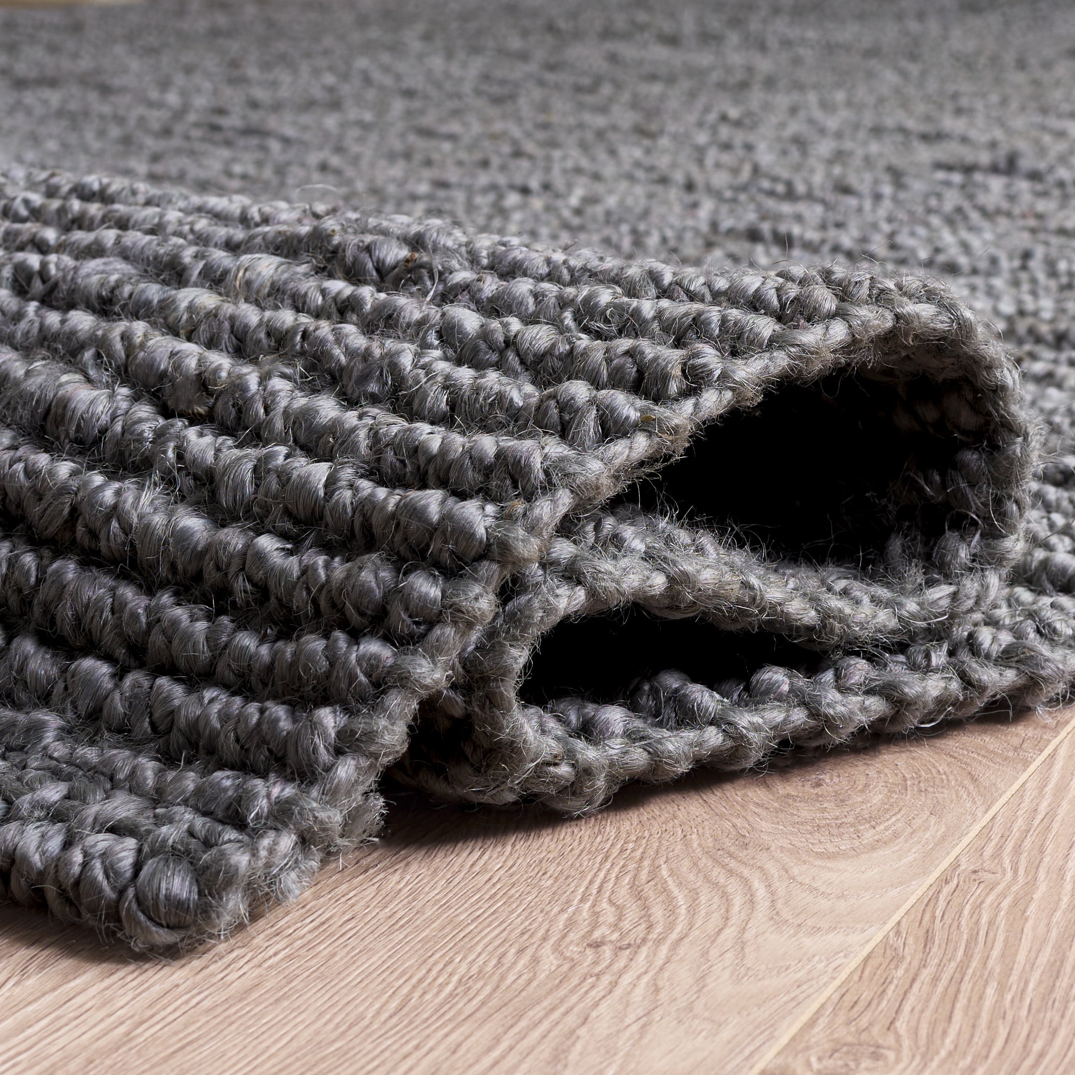 Safavieh Natural Fiber Delmar Solid Area Rug, Light Gray, 3' x 5'