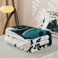 thumbnail image 5 of catabedysis Minimal Camping Zipper Twin Comforter Sets with Fitted Sheet and 2 Pillowcases,Campfire Tent Print Zipper Bedding Set For Boys,Multicolor,Light Gray Reversible,4-Piece, 5 of 7