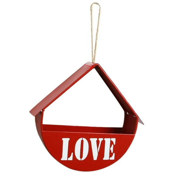 Elodie Wall Hanging Flower Basket Plant Pot Home Balcony Decor Red House