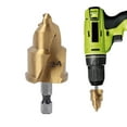 thumbnail image 4 of Pipe Reaming Drill Bits, PVC Pipe Reamer Hexagon Shank Drill Bits, Pipe Reamer Tool, Water Pipe Drill Tools for Metal, Copper, Aluminum, Iron, 4 of 9