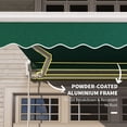 thumbnail image 5 of Outsunny 8' x 6.6' Patio Retractable Awning, Manual Sun Shade, Green, 5 of 9