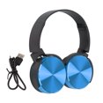 thumbnail image 1 of 450BT Auriculares Bluetooth Subwoofer Ajustable Multifuncional Tarjeta Inalámbrica Auriculares para Juegos para Juegos Azul, 1 of 5