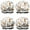 Cute Akita Dog, variant on Shower Caps,Colorful Animal Footprints Waterproof Shower Cap for Women 4 Pieces,Double Reusable Hair Cover for Shower PEVA Elastic Stretch Hem