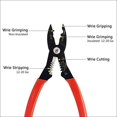 thumbnail image 2 of Compact 4-in-1 Multi-Purpose Wire Service Tool Electrician Pliers Gripper Cutter Crimper Wire Stripper Pliers, 2 of 6