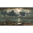thumbnail image 2 of Heade, Martin Johnson 14x10 White Modern Wood Framed Museum Art Print Titled - Point Judith Rhode Island, 2 of 4