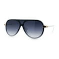 thumbnail image 5 of Womens Classy 90s Designer Shield Rimless Racer Plastic Fashion Sunglasses [White - Smoke], 5 of 7