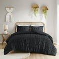 thumbnail image 2 of Intelligent Design Lucy Twin Bedding Sets Clip Jacquard in Black - Luxury Comforter Sets, 2 of 12