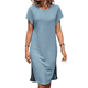 thumbnail image 3 of Vestido Midi de Verano para Mujer, Color Liso, con Abertura, Azul , Talla XL, 3 of 9