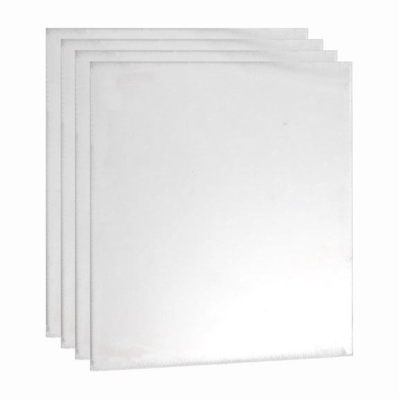 4 Pcs 3/64" Hot Rolled Steel Sheets, 4" x 4" Steel Plate Base Metal Sheet for Structural Support Construction Boards Industrial Use Machinery Manufacturing, Silver