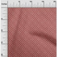 thumbnail image 1 of oneOone Silk Tabby Red Fabric Geometric Bandhani Sewing Craft Projects Fabric Prints By Yard 42 Inch Wide, 1 of 4