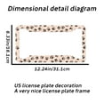 thumbnail image 2 of Lemon License Plate Prame Aluminum Rust-Proof Auto Parts License Plate Decorative Screws Fit Standard 2 Holes 1 U.S. License Plate, 12.2x 6.3 Inch, 2 of 7