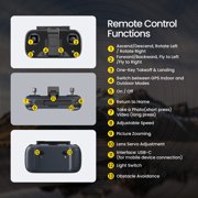 4K Drone with 3-Axis Gimbal & EIS, Holy Stone JY018 GPS Auto Return, 5.8G Phone Transmission, 36Min Flight Time, Obstacle Avoidance, Brushless Motor, Black