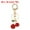 Red, variant on Uxcell Cherry Charm, Enameled Keychain Cute Cherry Pendant Keyring Purse Bag Accessories Car Ring Pendant Red