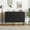 black, variant on Studyset 31.5" Modern Sideboard Buffet Cabinet with Storage, Credenza Console Table Wood Accent Storage Cabinet with Doors & Adjustable Shelf, Console Table for Dining Room Living Room Hallway