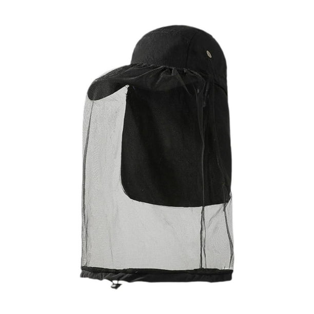 Sombrero para el sol Strade Fareast Limited con Red de Malla y solapa para el cuello negro