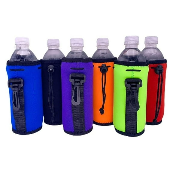 Blank Neoprene Water Bottle Coolie (Variety Color 6 Pack)